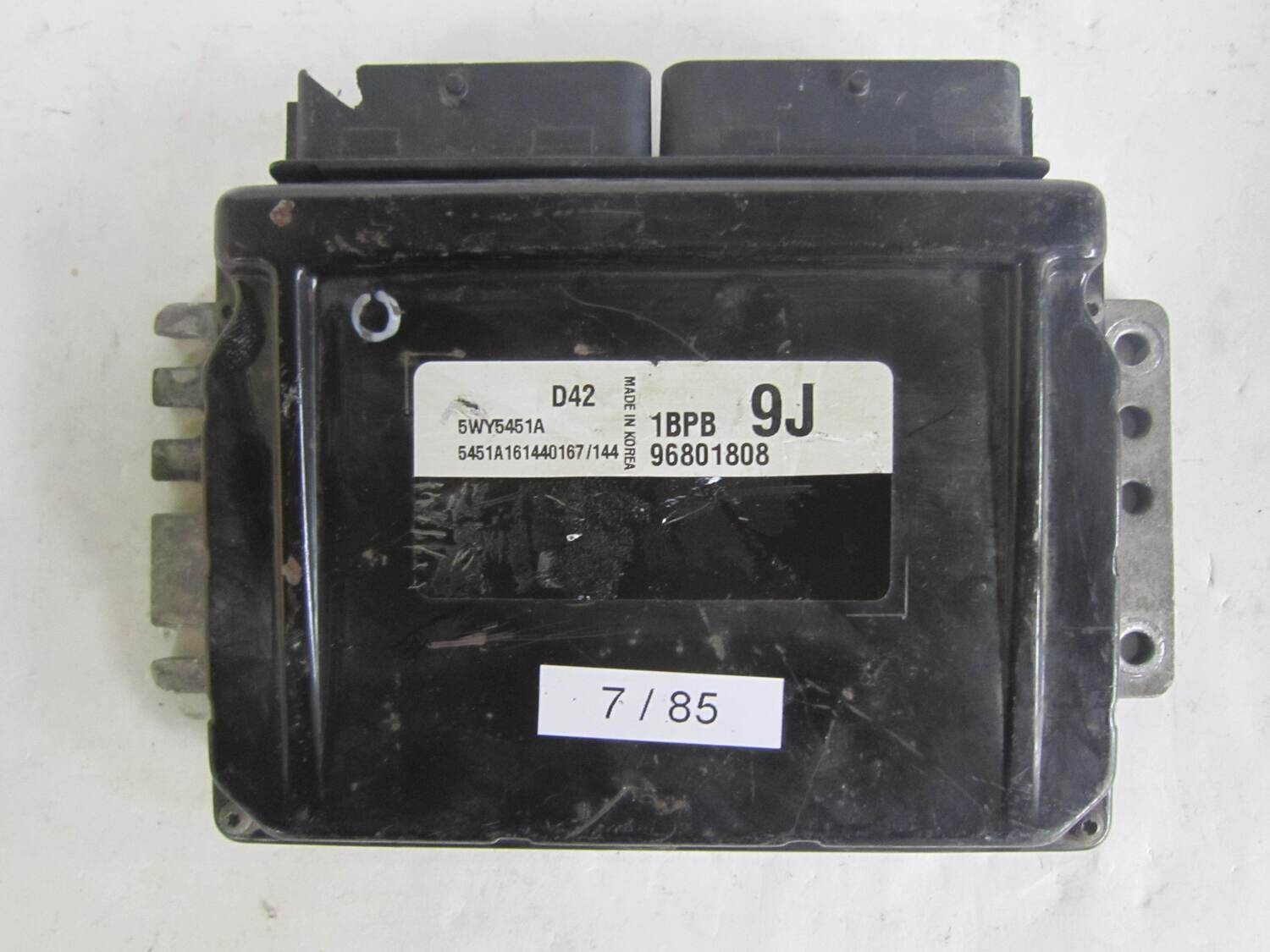 7-85 Centralina Motore Chevrolet  5WY5451A 96801808  1BPB 9J 1BPB9J     CHEVROLET  MATIZ 1.0