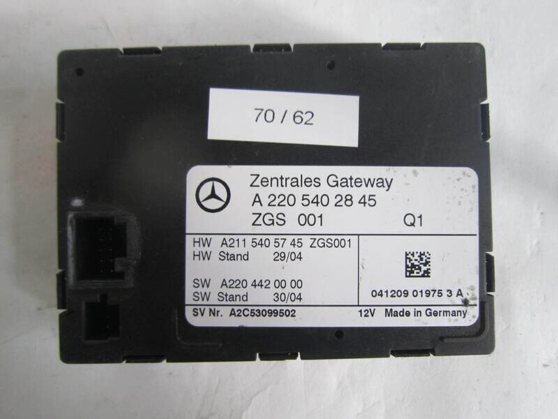 70-62 Modulo Gateway Mercedes Benz A2205402845 A 220 540 28 45 ZGS 001 ZGS001       MERCEDES BENZ  VARIE