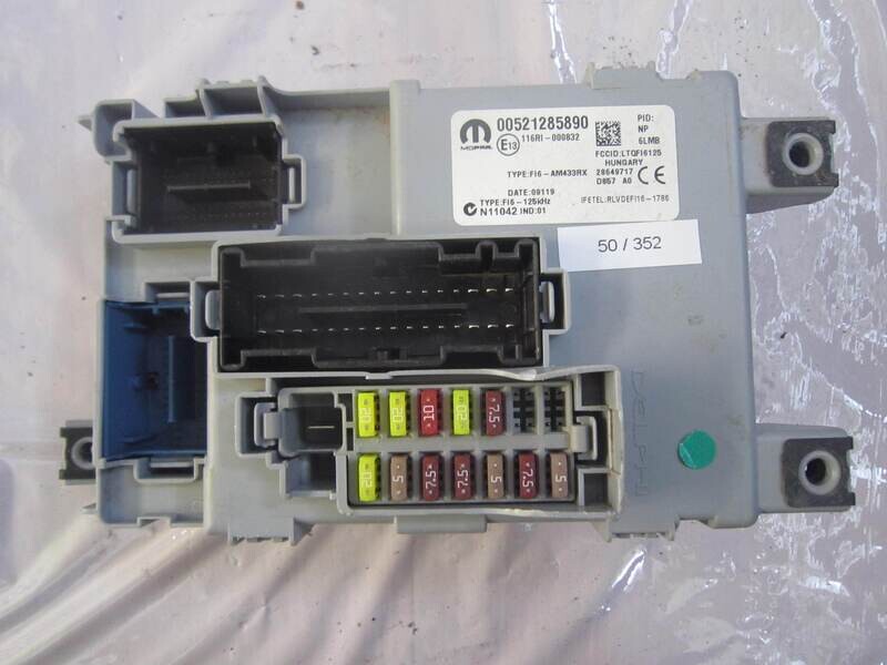 50-352 Body Computer Mopar 00521285890 28649717 ALFA ROMEO / FIAT / LANCIA PANDA