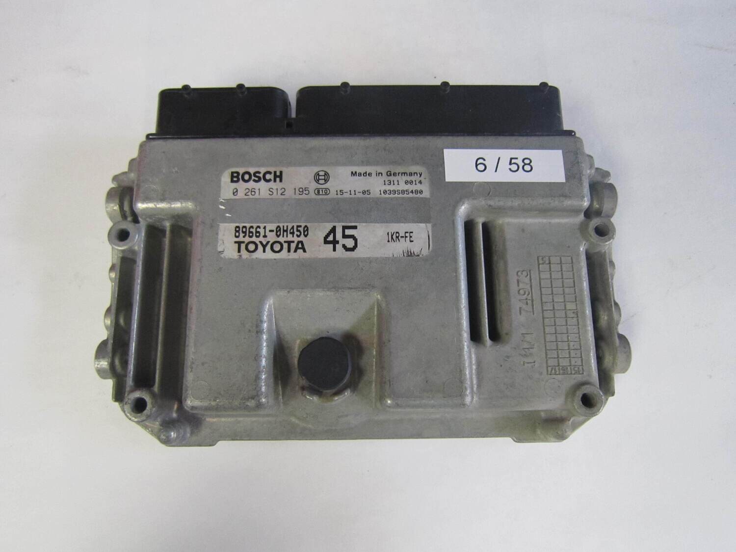 6-58 Centralina Motore Bosch 0261S12195 0 261 S12 195 89661-0H450 896610H450 45 1KR-FE 451KRFE     TOYOTA  AYGO