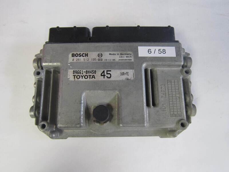 6-58 Centralina Motore Bosch 0261S12195 0 261 S12 195 89661-0H450 896610H450 45 1KR-FE 451KRFE     TOYOTA  AYGO