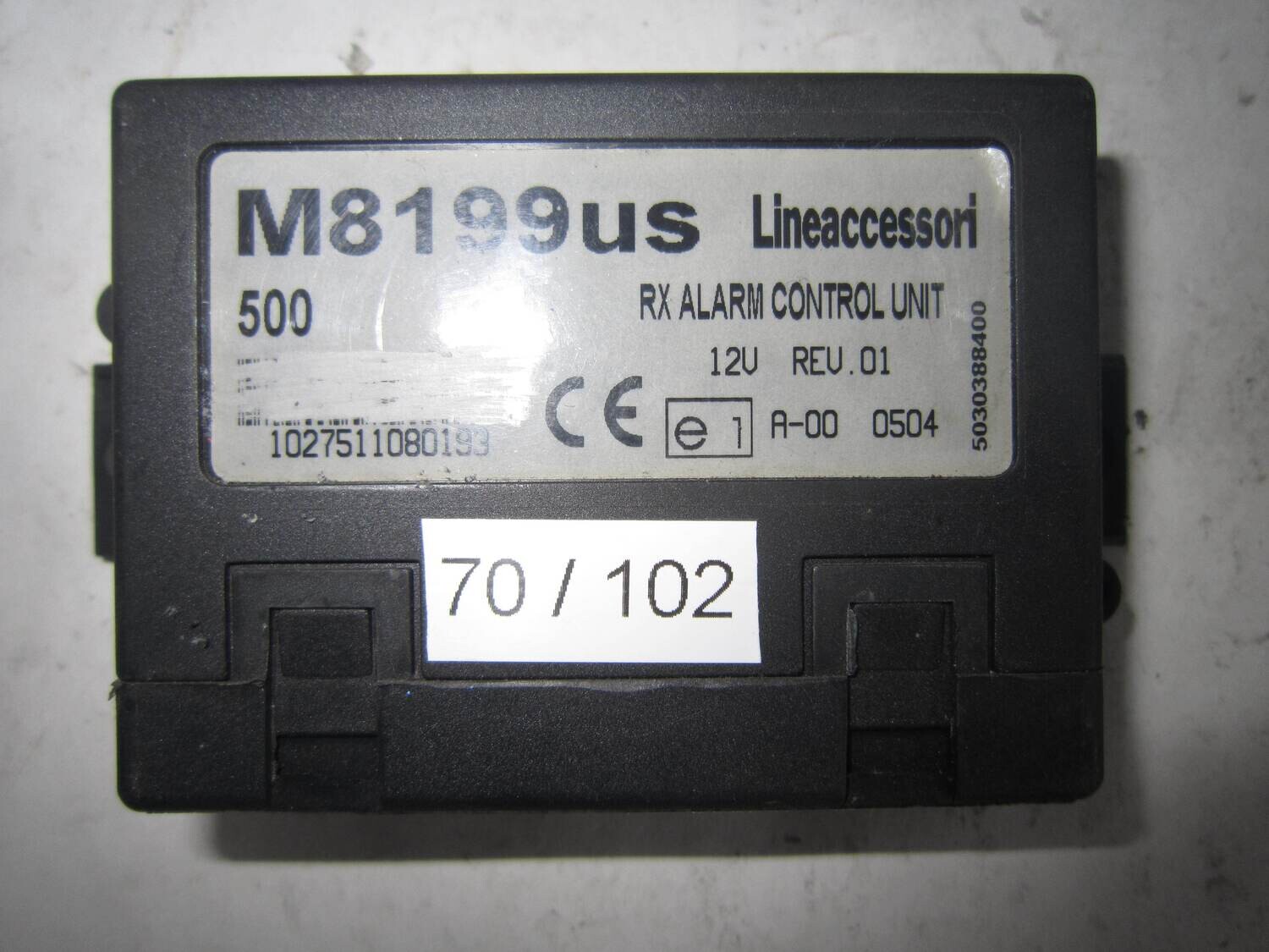 70-102 Centralina Allarme Alfa Romeo / Fiat / Lancia M8199US RX ALLARM CONTROL UNIT BRAVO BRAVA