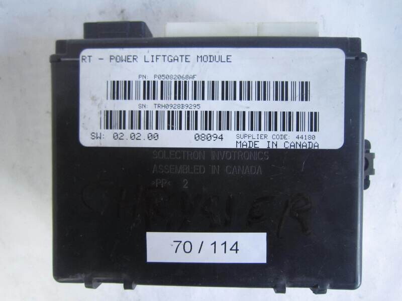 70-114 Centralina Porte Chrysler P05082068AF SW 02.02.00 SW020200 44180 VARIE