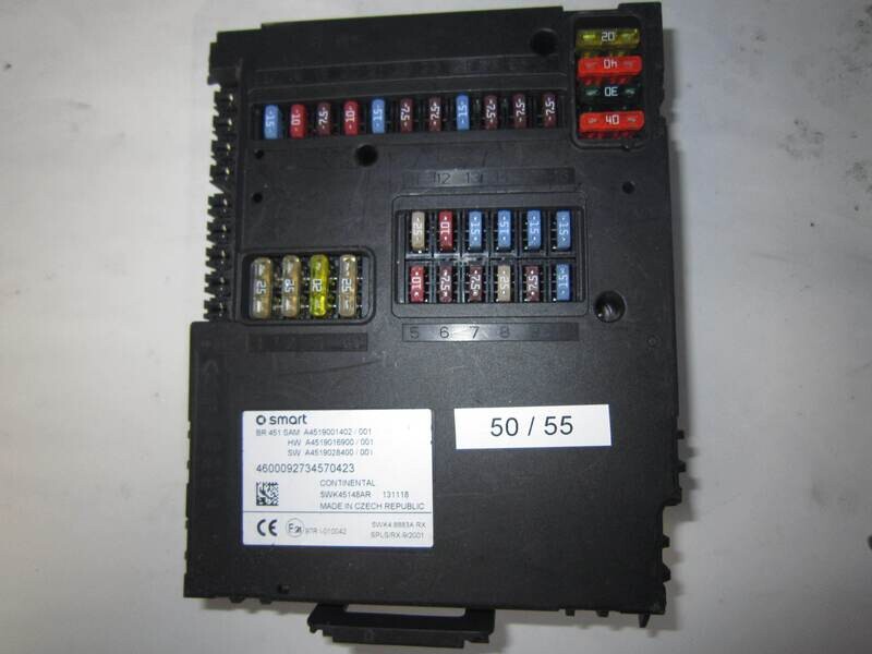 50-55 Body Computer Continental 5WK45148AR A4519001402 SW A4519028400 SMART FORTWO 451