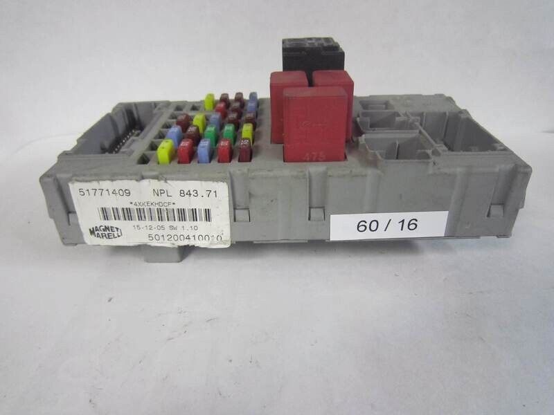 60-16 Scatola Fusibili Delphi  51771409 NPL 843.71 NPL84371 501200410010      ALFA ROMEO / FIAT / LANCIA  YPSILON (2003/2006) 1.3 MJET