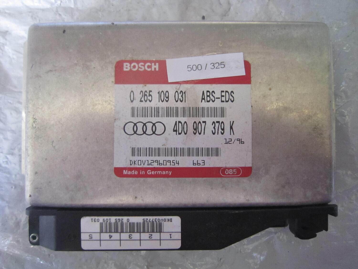 500-325 Centralina Abs Esp Hba Bosch 0 265 109 031 0265109031 4D0 907 379 K 4D0907379K AUDI VARIE