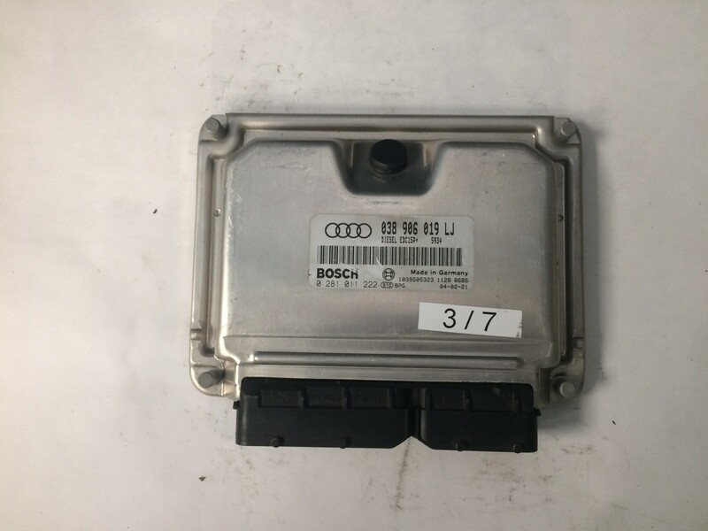 3-7 Centralina Motore Bosch 0281011222 038906019LJ 1039S05323 VOLKSWAGEN AUDI A4 1.9 TDI