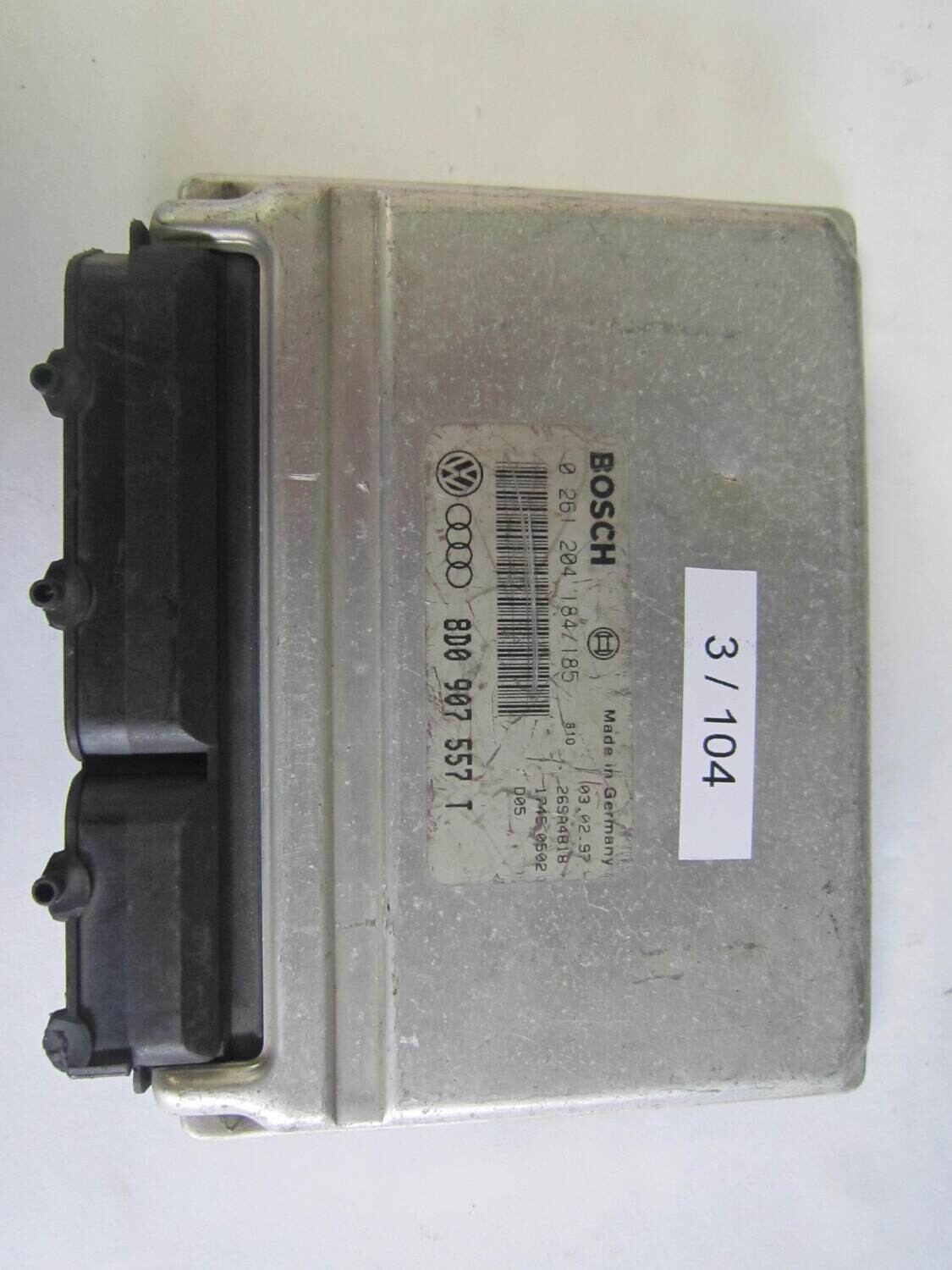 3-104 Centralina Motore Bosch 0 261 204 184/185 0261204184185 8D0 907 557 T 8D0907557T 26SA4818 D05 VOLKSWAGEN Benzina VARIE 1.8