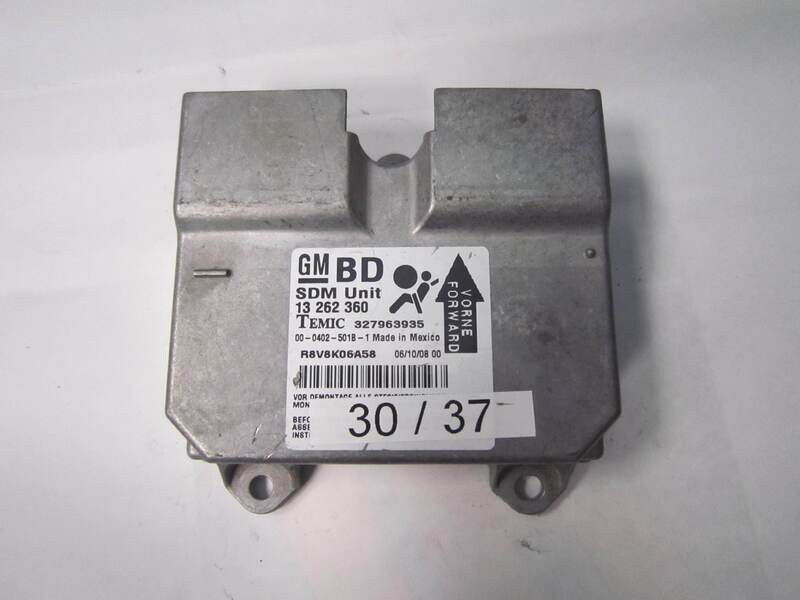 30-37 Centralina Airbag Temic 13 262 360 13262360 327963935 00-0402-501B-1 OPEL CORSA