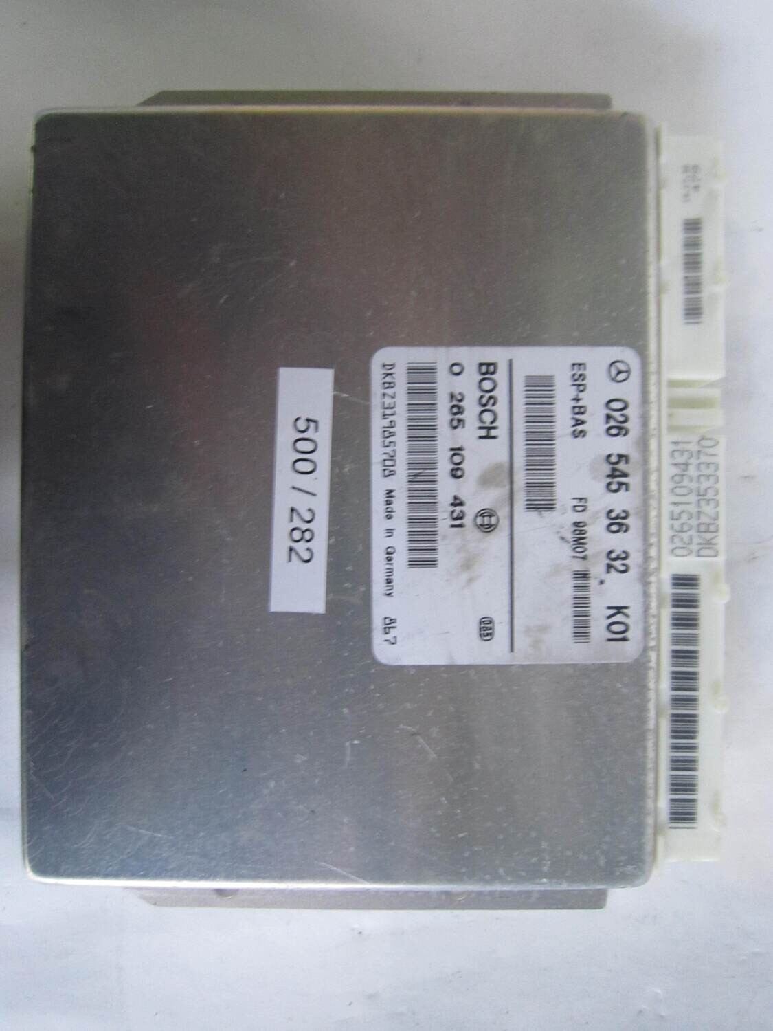 500-282 Centralina ABS ESP HBA Bosch 0 265 109 431 0265109431 026 545 36 32 0265453632 FD 98M07 Mercedes CLASSE  A