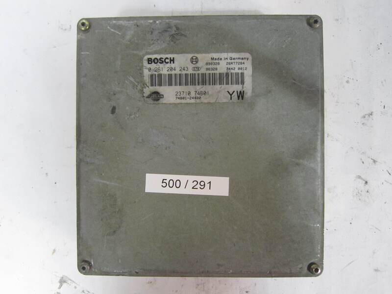 500-291 Centralina Motore Bosch 0261204243 0 261 204 243 23710 74B01 2371074B01 26RT7284  74B01-24400 74B0124400   NISSAN  MICRA 1.0