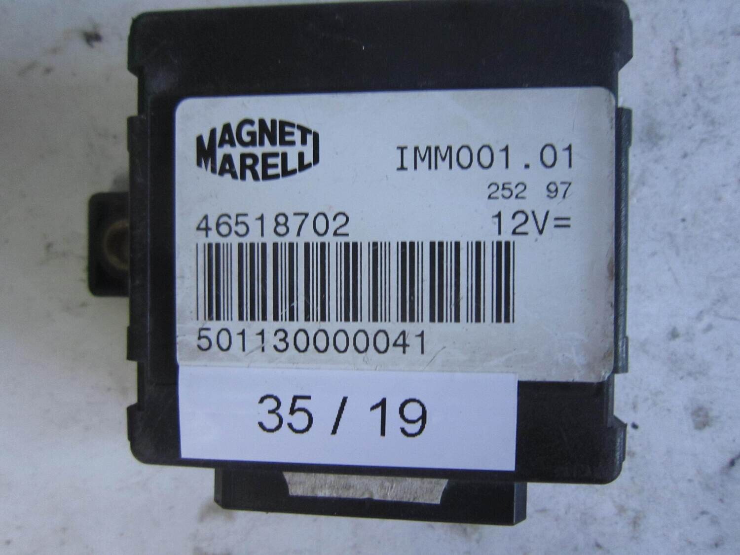 35-19 Centralina Immobilizer Magneti Marelli 46518702 IMM001.01 IMM00101 ALFA ROMEO / FIAT / LANCIA Generica MAREA