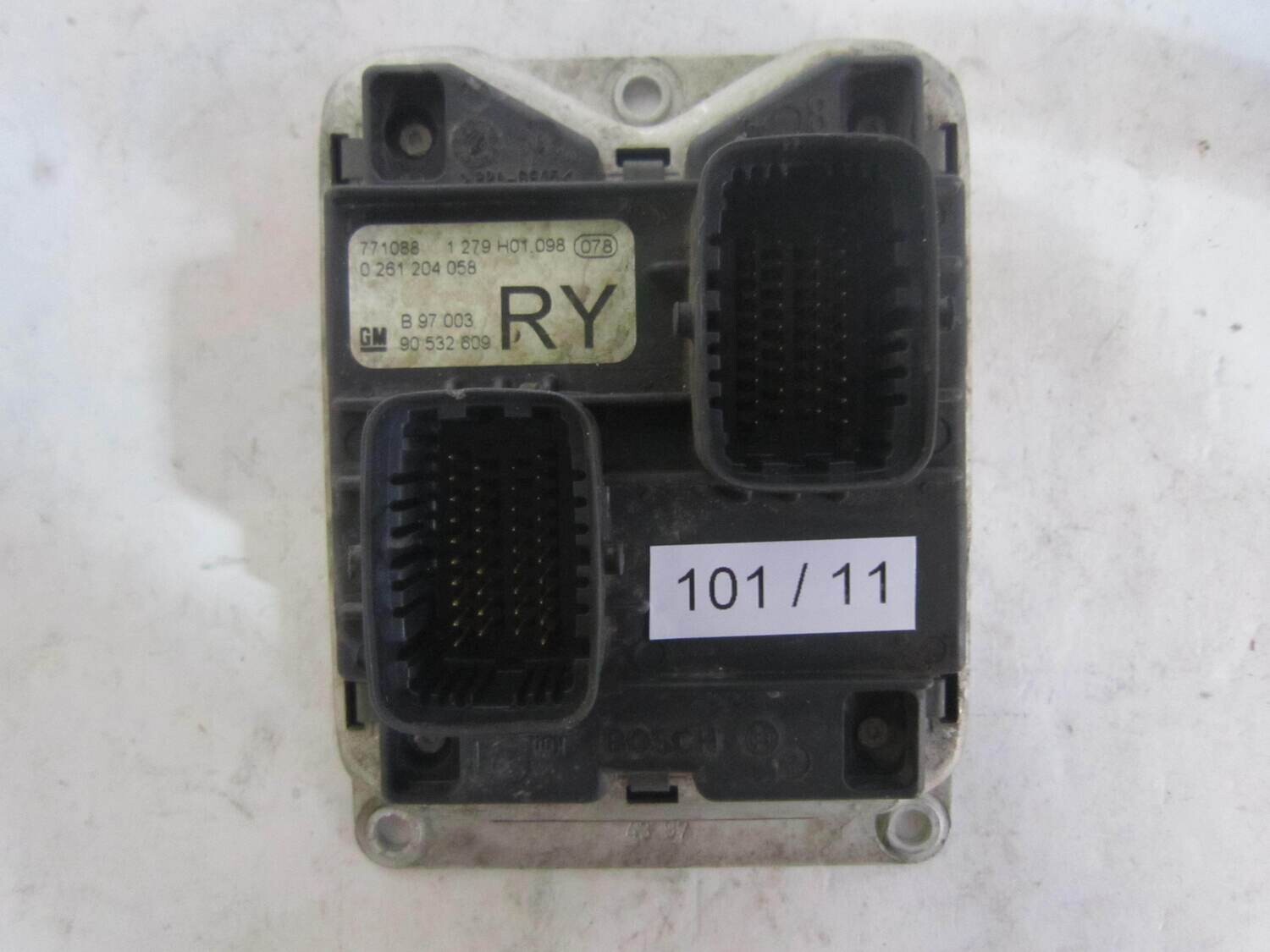 101-11 Centralina Motore Bosch 0 261 204 058 0261204058 771088 28SA4143 90 532 609 RY OPEL Benzina CORSA 1.0