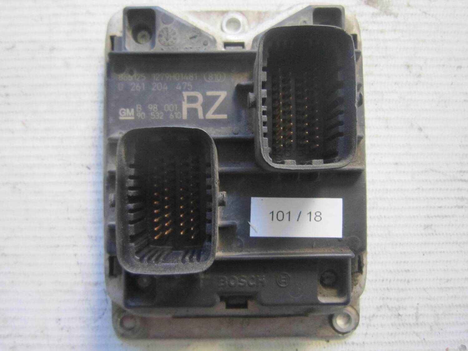 101-18 Centralina Motore Bosch 0 261 204 475 0261204475 866125 1279H01481 90 532 610 RZ OPEL Benzina CORSA 1.2