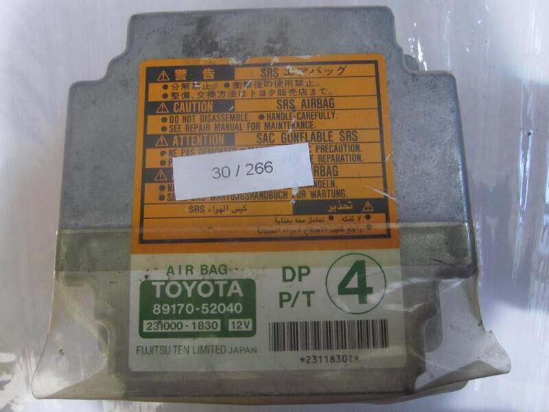 30-266 Centralina Airbag Fujitsu 89170-52040 8917052040 231000-1830 2310001830 TOYOTA YARIS