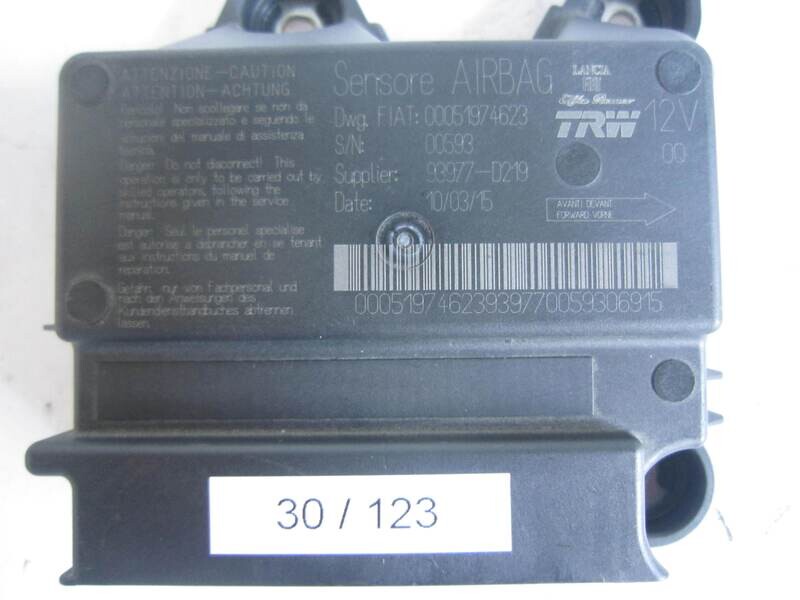 30-123 Centralina Airbag TRW 00051974623 93977-D219 93977D219  FIAT  PANDA