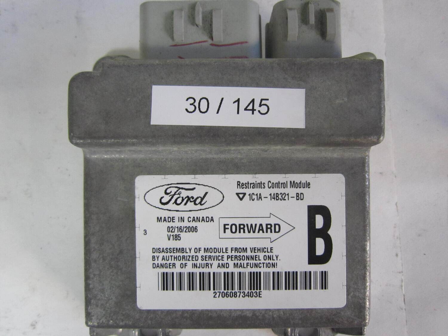 30-145 centralina airbag ford 1c1a-14b321-bd     ford transit