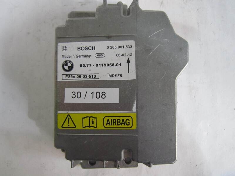 30-108 Centralina Airbag Bosch 0 285 001 533 0285001533 65.77 - 9119058-01 6577911905801 BMW SERIE 3
