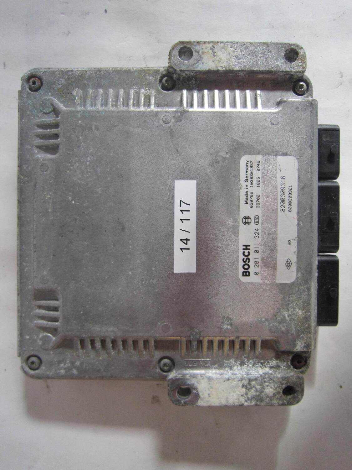 14-117 Centralina Motore Bosch 0281011324 0 281 011 324 8200309316  1039S01857      RENAULT  LAGUNA 1.9 DCI