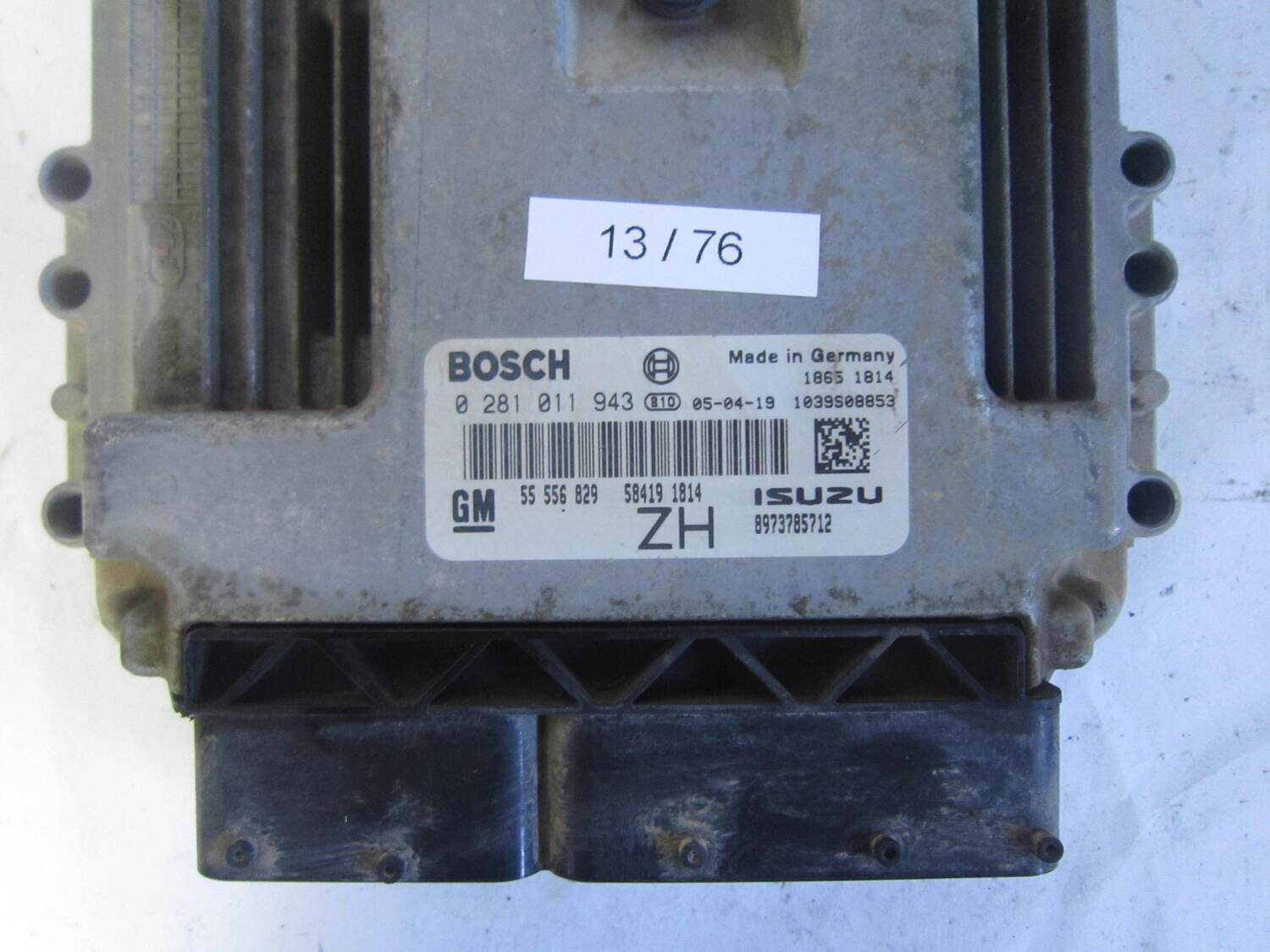 13-76 Centralina Motore Bosch 0 281 011 943 0281011943 55 556 829 ZH 1039S08853 8973785712  OPEL DIESEL ASTRA