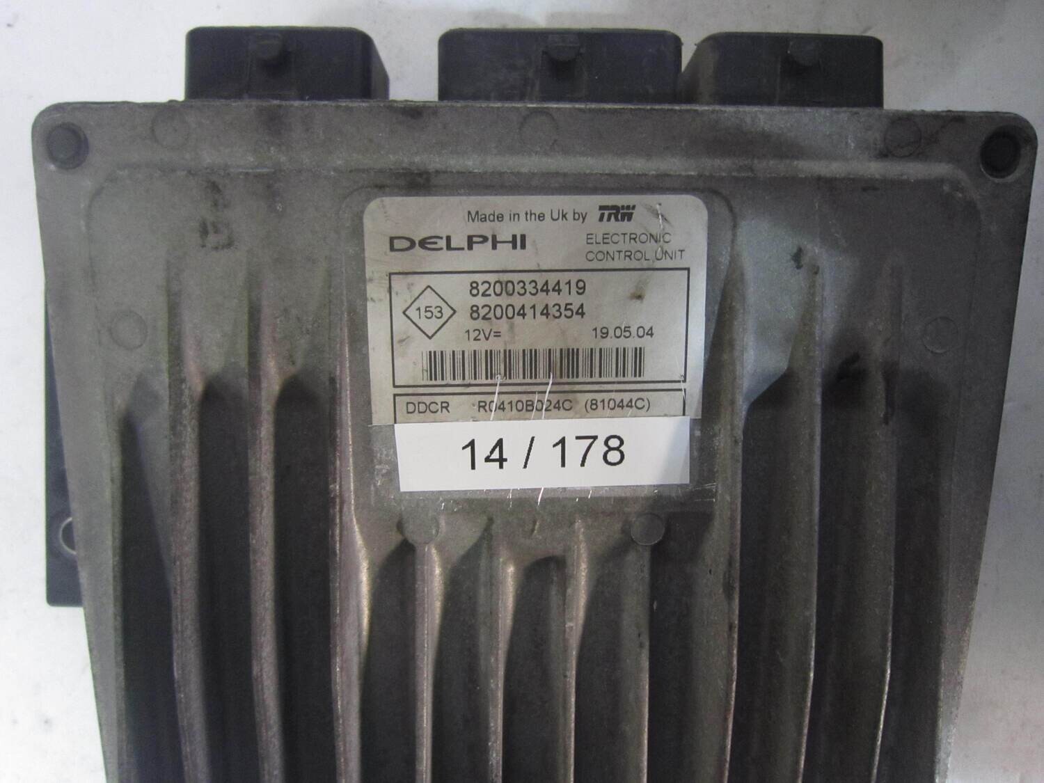 14-178 Centralina Motore Delphi  R0410B024C 8200334419  8200414354  81044C    RENAULT  MEGANE SCENIC 1.5 DCI