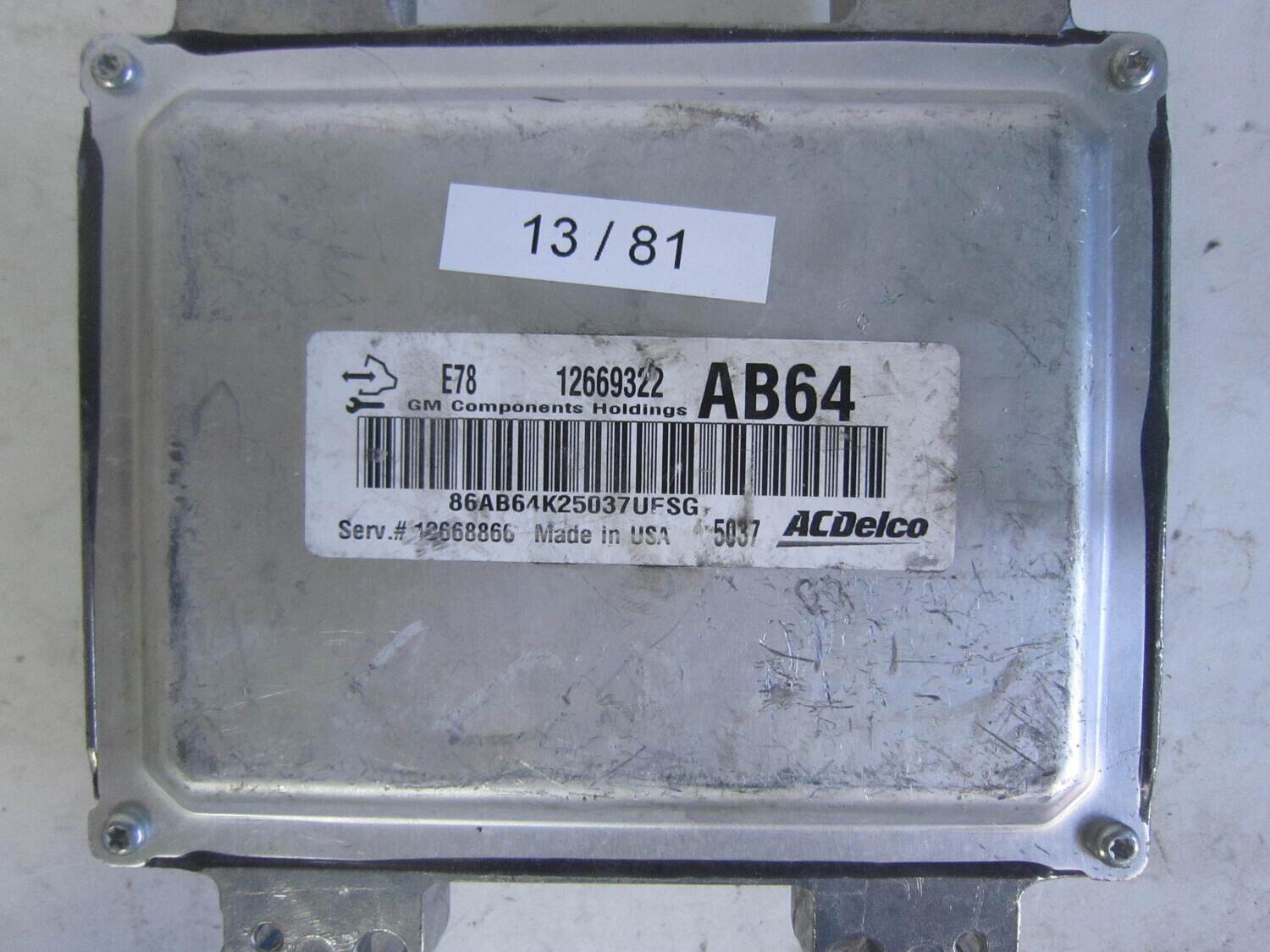 13-81 centralina motore ac delco 12669322 12668866 ab64   opel corsa