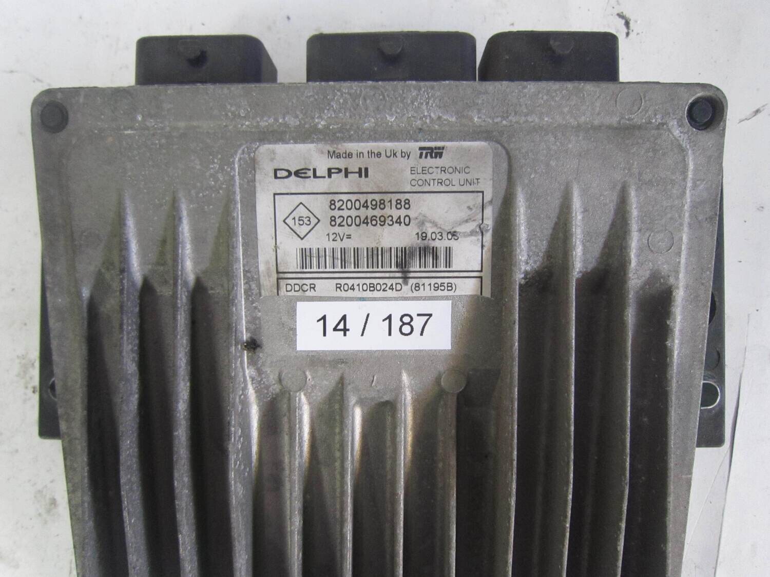 14-187 centralina motore delphi  r0410b024d 8200498188  8200469340  81195b    renault diesel megane   1.5