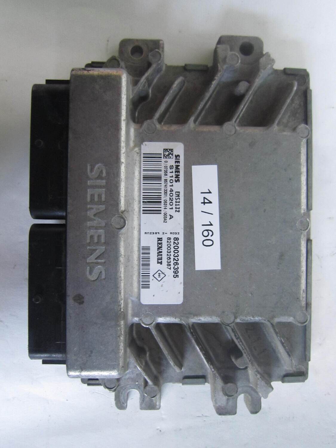 14-160 Centralina Motore Siemens S110140201A S110140201 A 8200326395  8200326387  EMS3132    RENAULT  CLIO 1.2