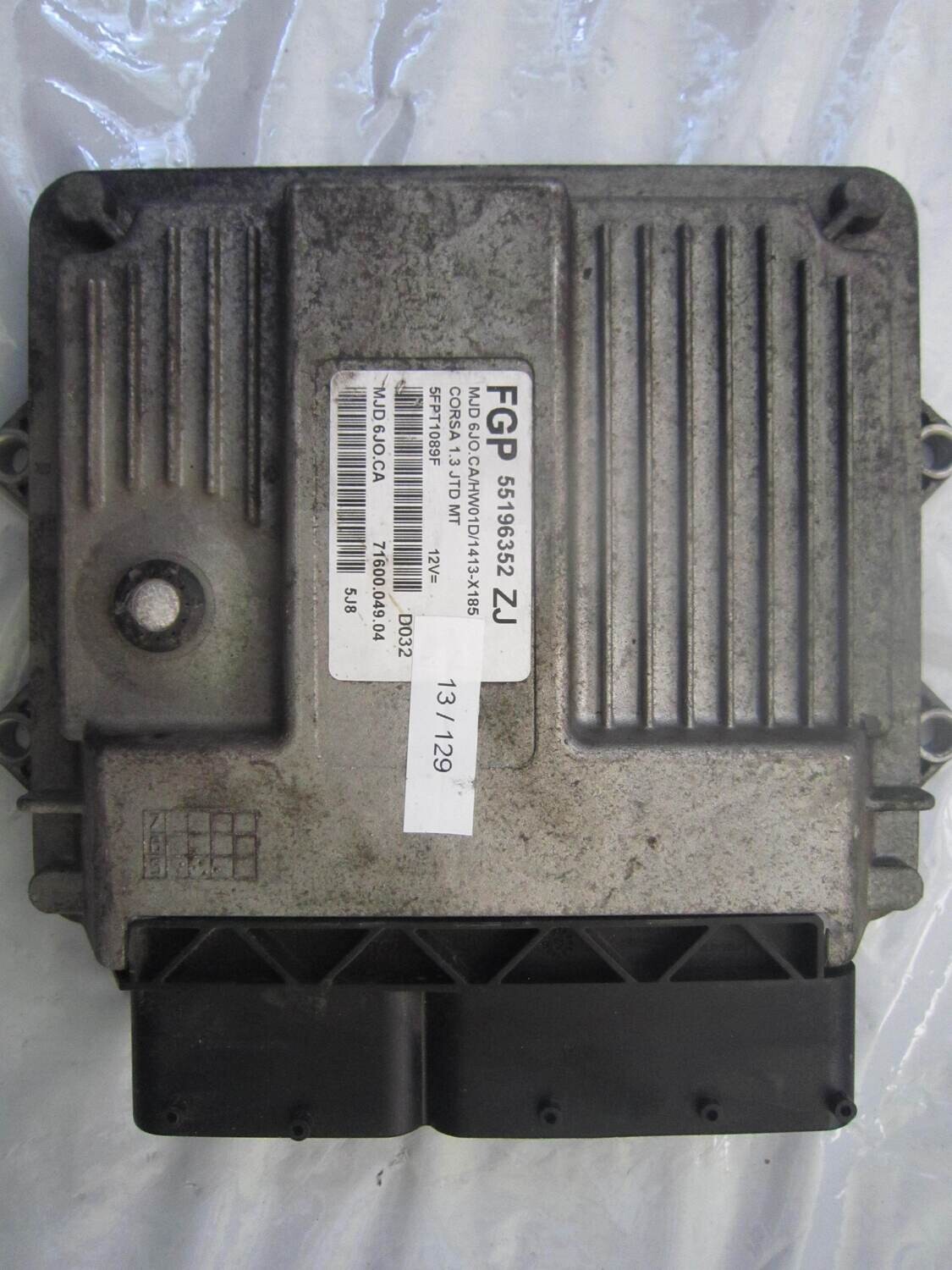 13-129 Centralina Motore Magneti Marelli 55196352 71600.049.03 7160004903 HW01D/1412-X183 OPEL Diesel CORSA 1.3