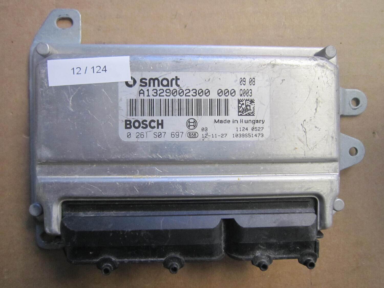 12-124 Centralina Motore Bosch 0 261 S07 697 0261S07697 A1329002300 1039S51473 SMART Benzina FORTWO 451 1.0