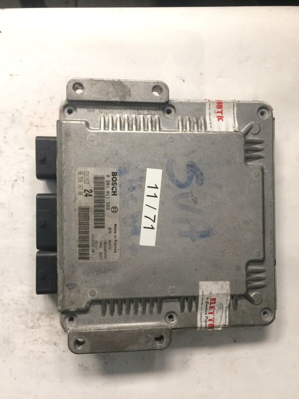 11-71 Centralina Motore Bosch 0 281 011 522 0281011522 9640938180 96 558 167 80 EDC15C2 CITROEN / PEUGEOT Diesel VARIE 2.2