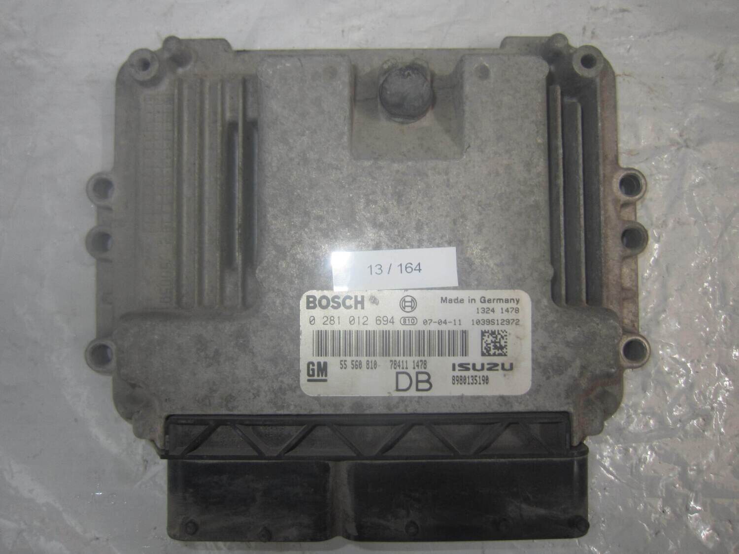 13-164 Centralina Motore Bosch 0 281 012 694 0281012694 1039S12972 8980135190 55 560 810  OPEL DIESEL ASTRA