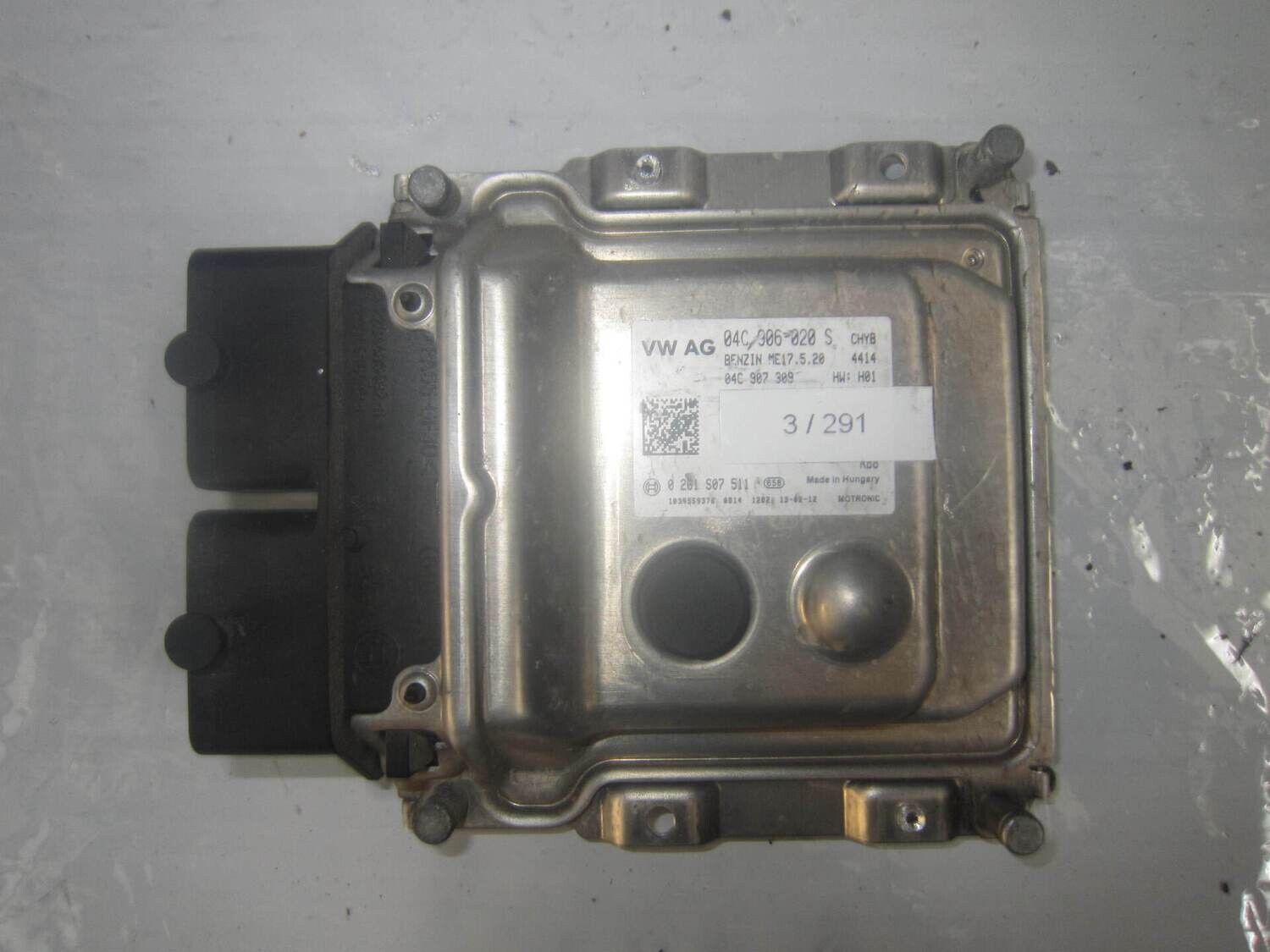 3-291 Centralina Motore Bosch 0 261 S07 511 0261S07511 04C906020S 1039S59376 ME17.5.20  VOLKSWAGEN Benzina UP