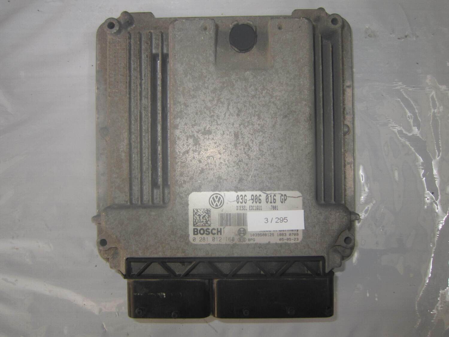 3-295 Centralina Motore Bosch 0 281 012 168 0281012168 03G 906 016 GP 1039S08125 EDC16U1  VOLKSWAGEN Diesel CADDY