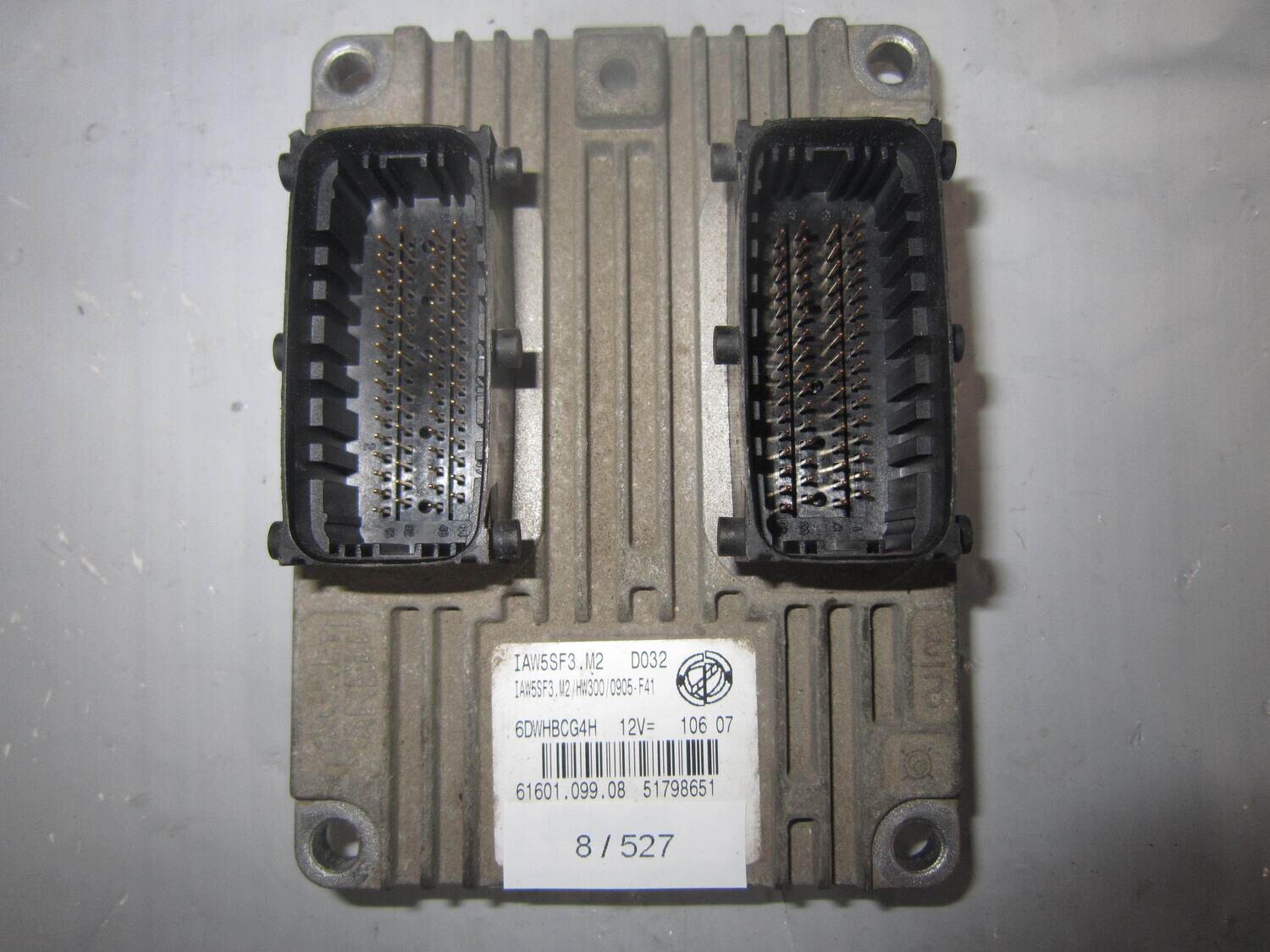 8-527 Centralina Motore Magneti Marelli 51798651 61601.099.08 6160109908 IAW5SF3.M2 ALFA ROMEO / FIAT / LANCIA Benzina PUNTO