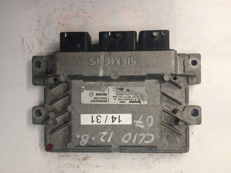 14-31 Centralina Motore Siemens S120200105A S120200105 A 8200522357 8200522357 8200510536 8200510536 SIM32    RENAULT  CLIO 1.2 II