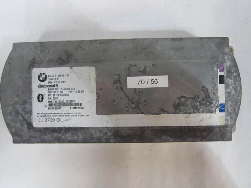 70-56 Centralina Bluetooth Continental 169211 11 16921111 84.10 9149615-02 8410914961502 BMW SERIE 3