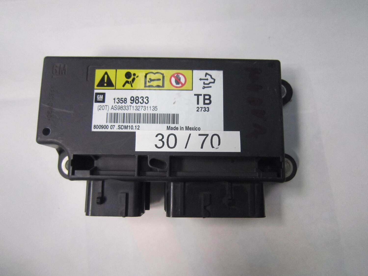 30-70 Centralina Airbag GM 1358 9833 13589833 800900 07.SDM10.12 80090007SDM1012 CHEVROLET MALIBU'