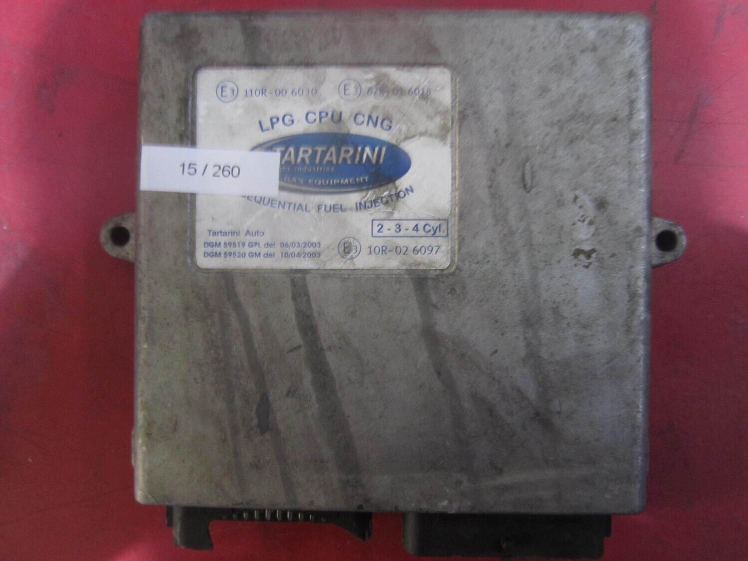 15-260 Centralina Gas GPL / Metano Tartarini 4822130 B400146385 2 - 3 - 4 CILINDRI Benzina / GPL