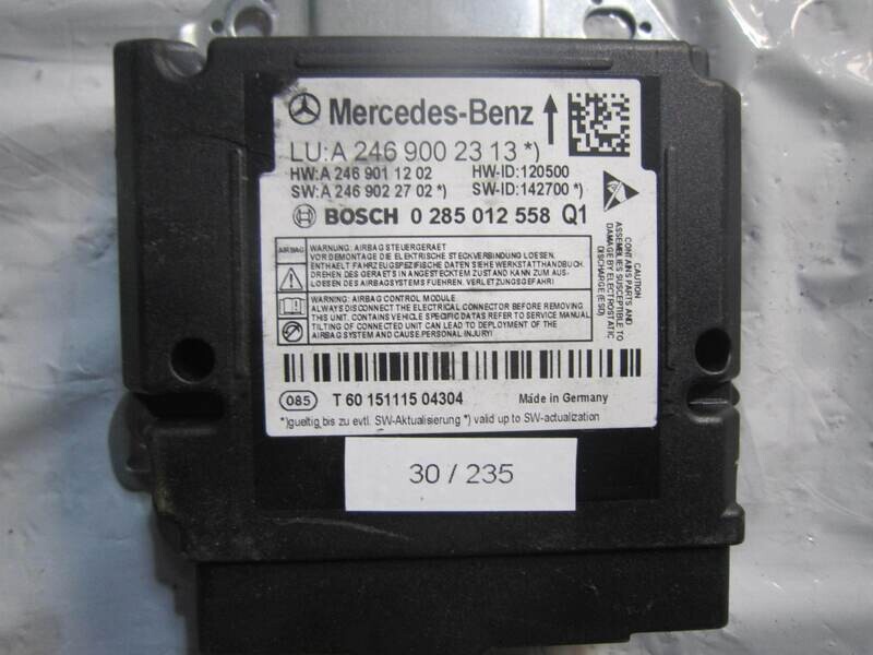 30-235 Centralina Airbag Bosch 0 285 012 558 0285012558 A 246 900 23 13 A2469002313 Mercedes VITO