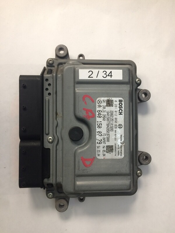 2-34 Centralina Motore Bosch 0281012060 6401500779 1039S05774 MERCEDES BENZ CLASSE A 180 CDI  W168