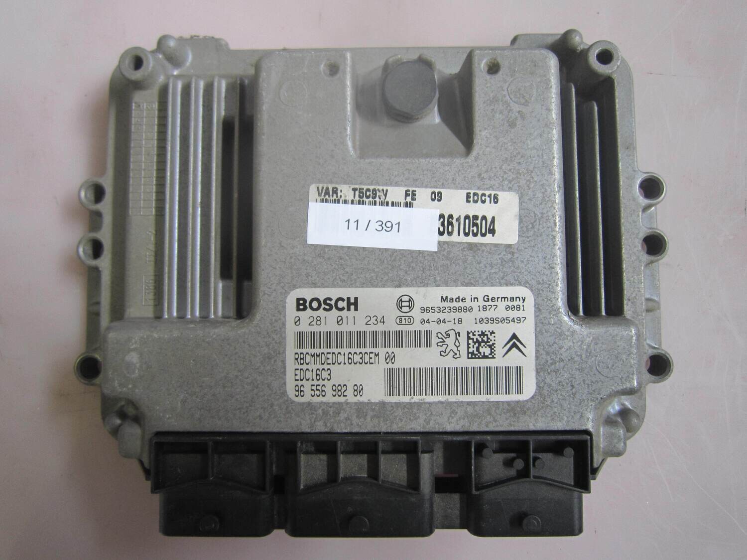 11-391 Centralina Motore Bosch 0 281 011 234 0281011234 96 556 982 80 9655698280 1039S05497 EDC16C3 CITROEN / PEUGEOT Diesel VARIE