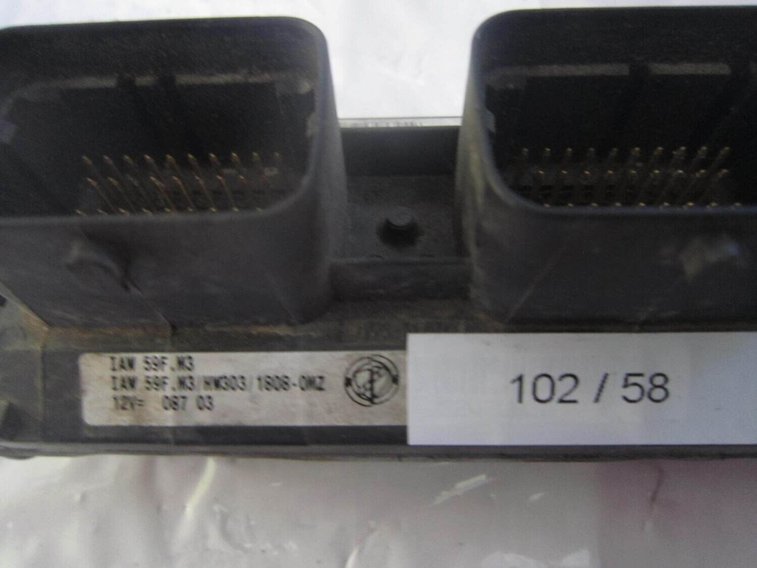 102-58 Centralina Motore Magneti Marelli 55181132 61600.376.06 6160037606 C146 IAW 59F.M3 HW303/1808-OMZ ALFA ROMEO / FIAT / LANCIA Benzina PUNTO