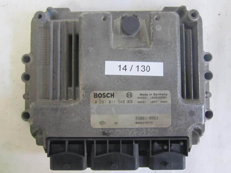 14-130 Centralina Motore Bosch 0281011549 0 281 011 549 8200310863  1039S02681  8200370779    RENAULT  MEGANE SCENIC 1.9 DC