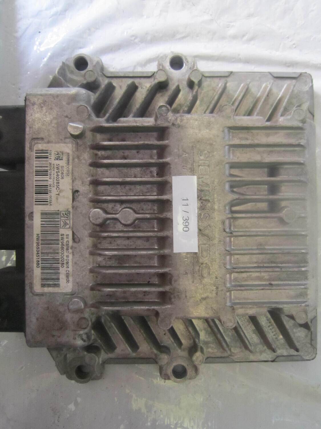 11-390 Centralina Motore Siemens 5WS40285C-T 5WS40285CT 9660300280 9653451880 SID 806 CITROEN / PEUGEOT Diesel VARIE 1.4