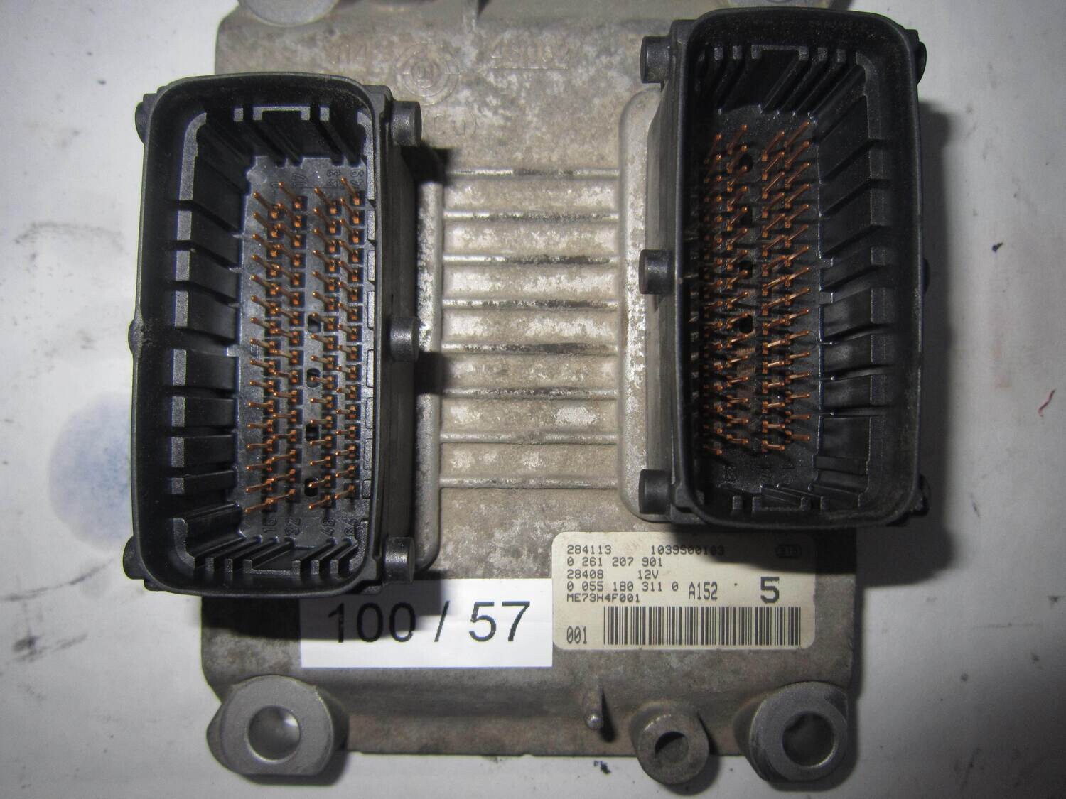 100-57 Centralina Motore Bosch 0261207901 0261 207 901 0 055 180 311 0055180311 1039S00103  A152  ME73H4F001  ALFA ROMEO / FIAT / LANCIA  PUNTO 1.2  16V
