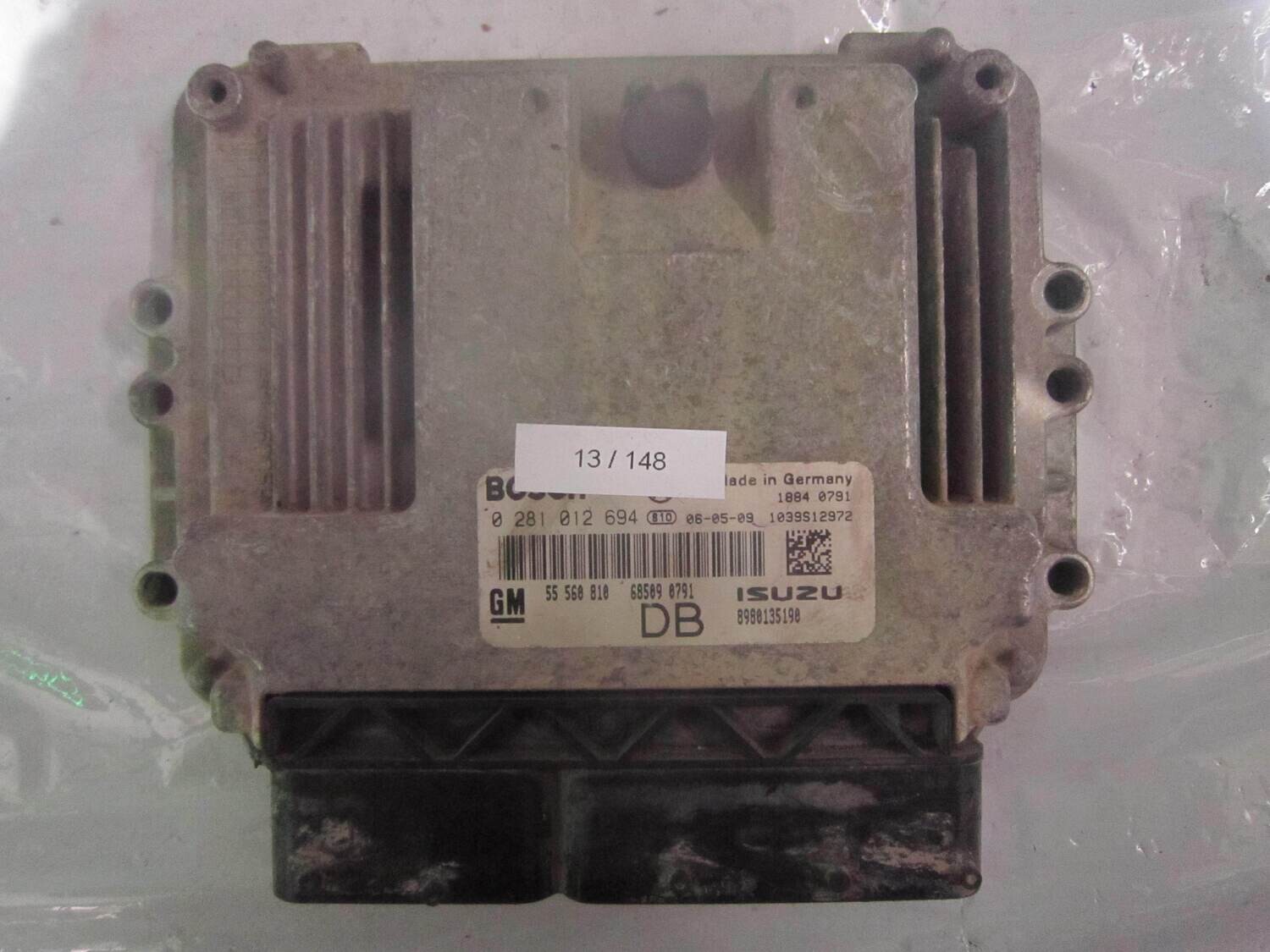 13-148 Centralina Motore Bosch 0 281 012 694 0281012694 1039S12972 8980135190 55 560 810  OPEL DIESEL ASTRA