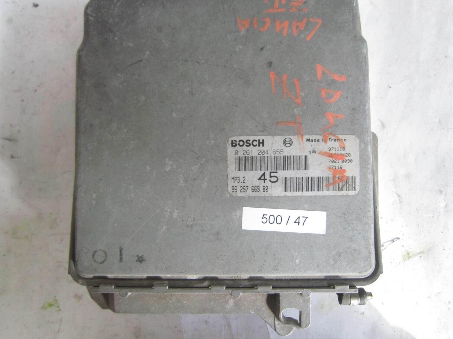 500-47 Centralina Motore Bosch 0261204655 0 261 204 655 96 297 668 80 9629766880 28SM0428  MP3.2 MP32    LANCIA  ZT