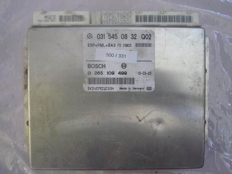 500-331 Centralina Abs Esp Hba Bosch 0 265 109 499 0265109499 031 545 08 32 0315450832 Q02 Mercedes Diesel CLASSE  E