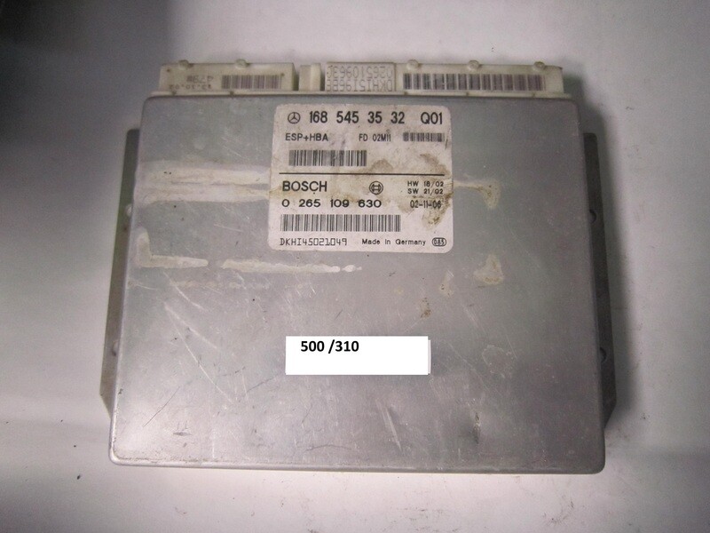 500-310 Centralina ABS ESP HBA Bosch 0 265 109 630 0265109630 168 545 35 32 Q01 1685453532Q01 MERCEDES BENZ Generica CLASSE  A